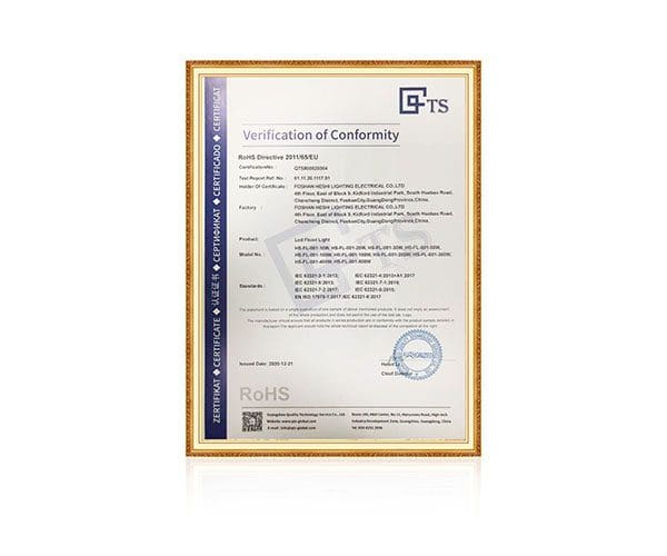 Verification of Conformity