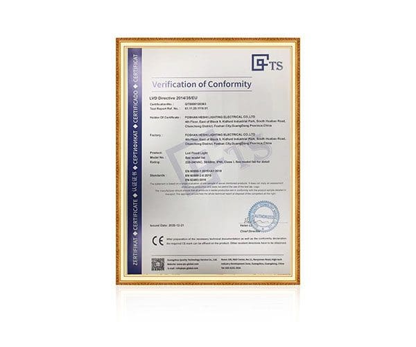 Verification of Conformity