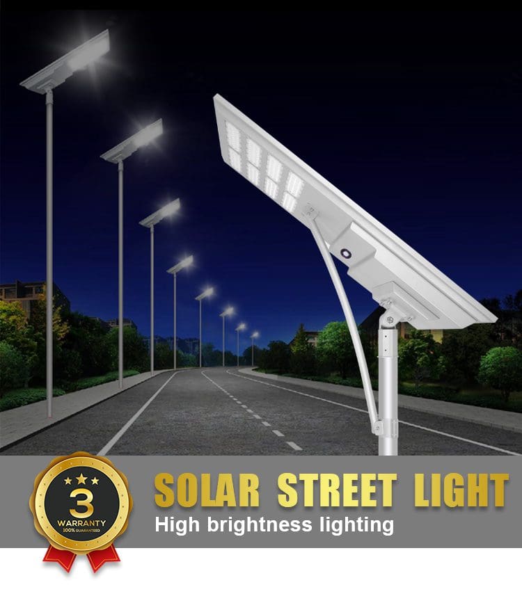A picture of 200w solar street light
