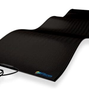 A black color bitmap with some thread